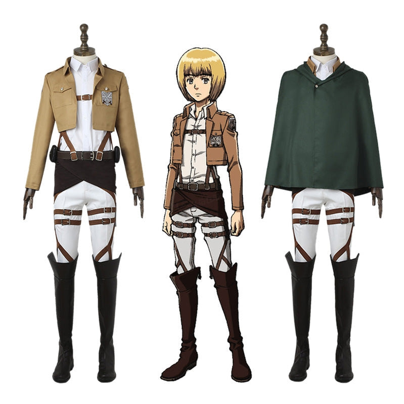 Anime Attack on Titan Armin Arlert Training Corps Uniform Set Cosplay Costume - Cosplay Clans
