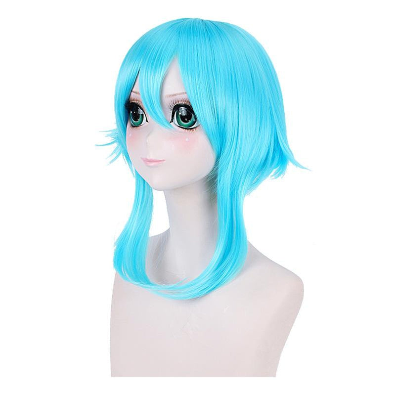 Anime SAO GGO Gun Gale Online Asada Shino Short Blue Cosplay Wigs - Cosplay Clans