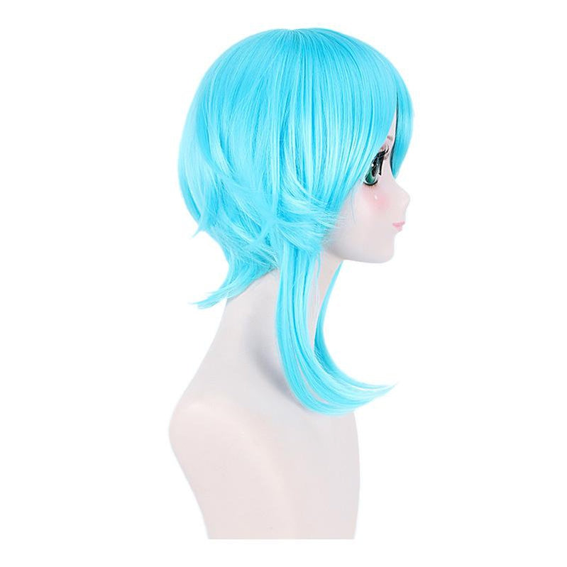 Anime SAO GGO Gun Gale Online Asada Shino Short Blue Cosplay Wigs - Cosplay Clans