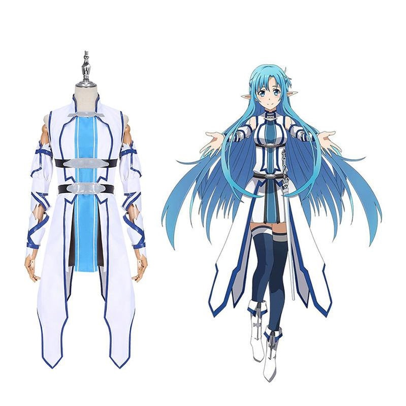 Anime SAO Sword Art Online ALO ALfheim Online Asuna Cosplay Costume - Cosplay Clans