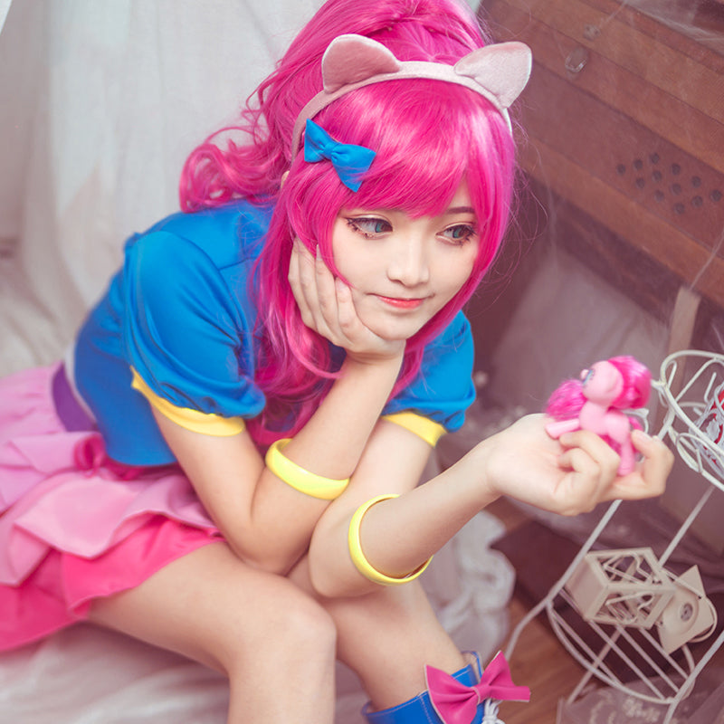 Anime My Little Pony: Friendship Is Magic Pinkie Pie Cosplay Costumes