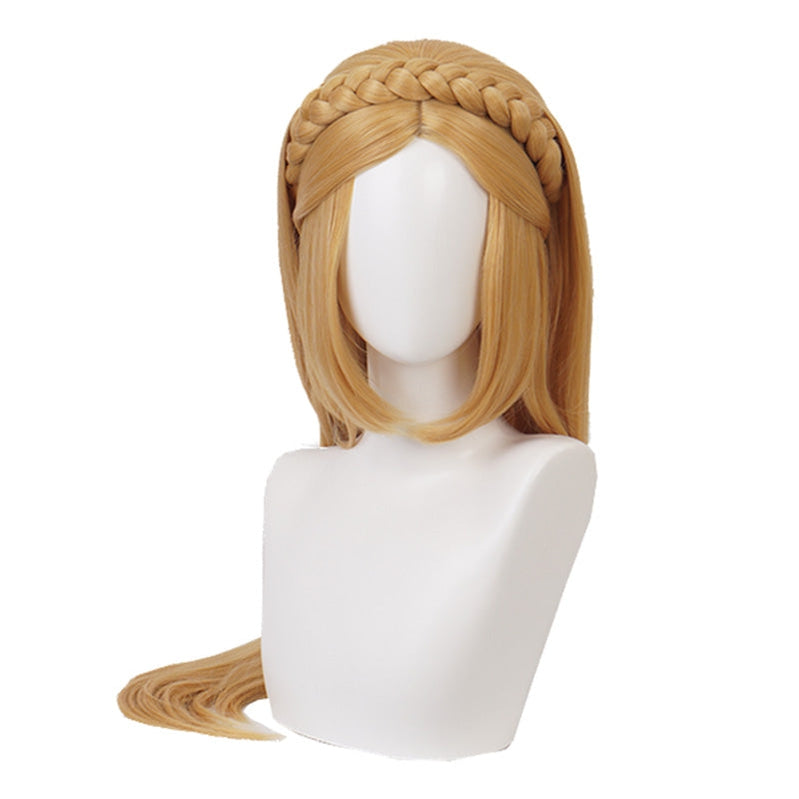 Game The Legend of Zelda Breath of the Wild Princess Zelda Long Blonde Cosplay Wigs - Cosplay Clans