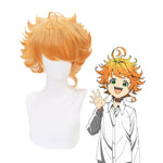 Anime The Promised Neverland Emma Short Orange Cosplay Wigs - Cosplay Clans