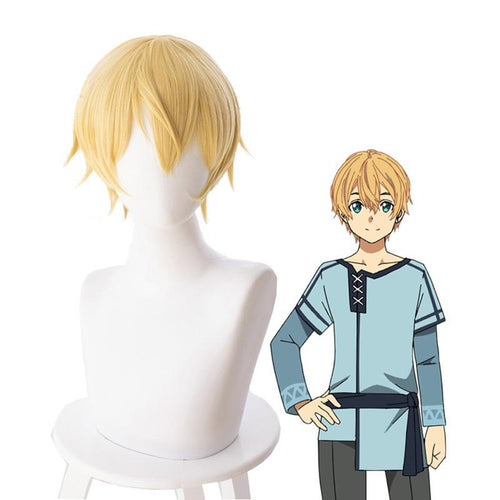 Anime Sword Art Online Alicization Under World Eugeo Short Blond Cosplay Wigs - Cosplay Clans