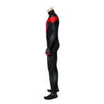 Movie Spider-Man: Into the Spider-Verse Miles Morales Spiderman Elastic Force Jumpsuit Cosplay Costume with Free Headgear - Cosplay Clans