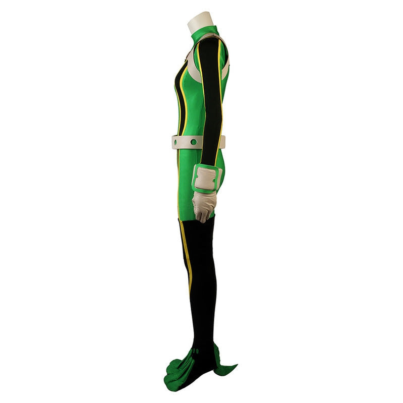 Anime My Hero Academia Tsuyu Asui Frog Combat Outfit Cosplay Costume - Cosplay Clans