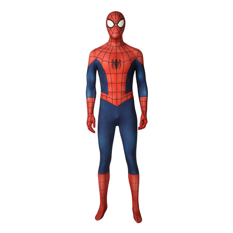 Ultimate Spider-Man Season1 Peter Parker Spiderman Elastic Force Jumpsuit Cosplay Costume - Cosplay Clans