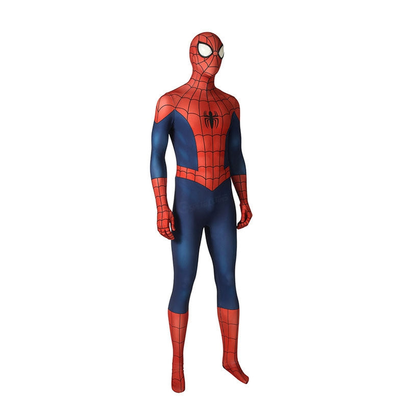 Ultimate Spider-Man Season1 Peter Parker Spiderman Elastic Force Jumpsuit Cosplay Costume - Cosplay Clans