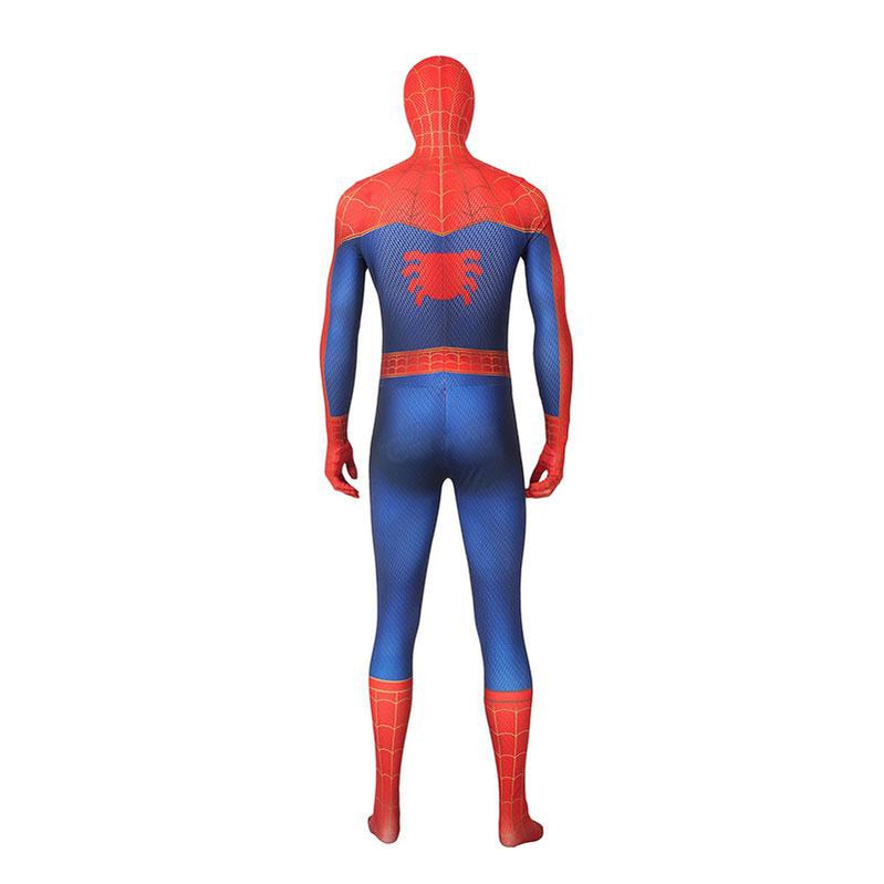 Movie Spider-Man: Into the Spider-Verse Peter Parker Spiderman Jumpsuit Cosplay Costume with Free Headgear - Cosplay Clans