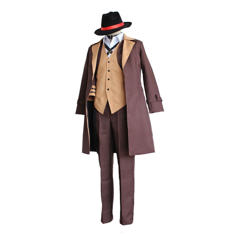 Anime Bungo Stray Dogs Chuya Nakahara Halloween Cosplay Costume - Cosplay Clans