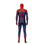 Movie Spider-Man: Into the Spider-Vers Peter Parker Spiderman Jumpsuit Elastic Force Cosplay Costume with Headgear - Cosplay Clans