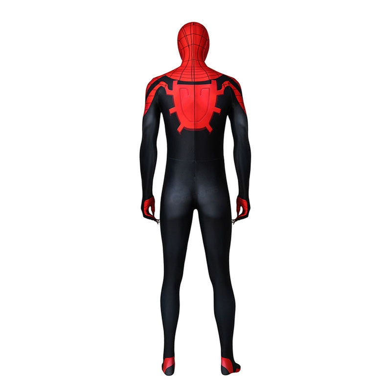 Superior Spider Man Peter Parker Spiderman Elastic Force Cosplay Costume Jumpsuit with Headgear - Cosplay Clans