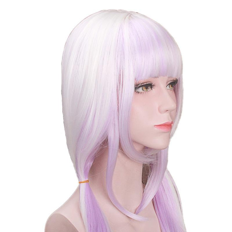 Anime Miss Kobayashi's Dragon Maid Kanna Kamui Long Mixed Purple Cosplay Wigs with Free Dragon Horn Headdress - Cosplay Clans