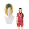 Anime Haikyuu Kozume Kenma Short Black Fade Blond Cosplay Wigs - Cosplay Clans