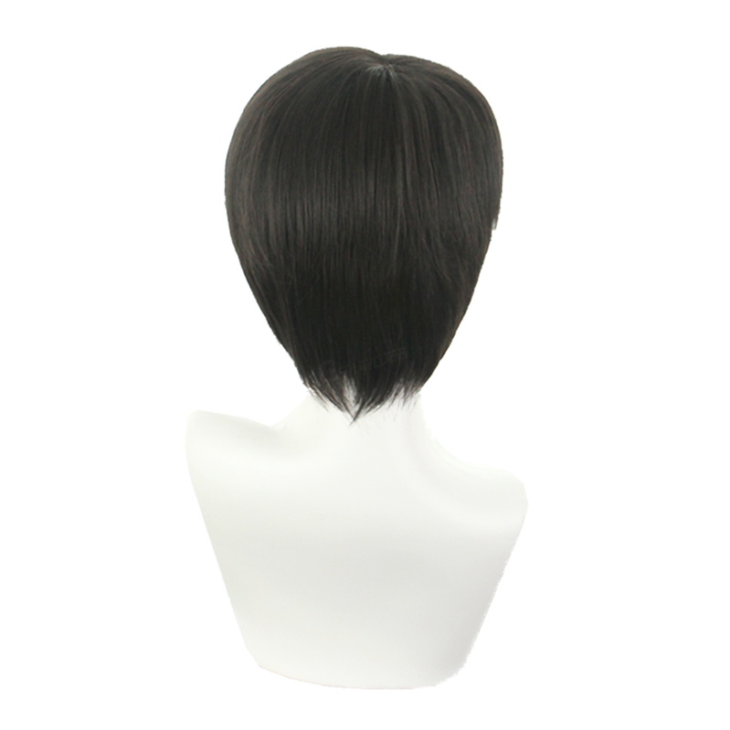 Anime Attack on Titan Levi Ackerman Short Black Cosplay Wigs - Cosplay Clans