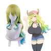 Anime Miss Kobayashi's Dragon Maid Lucoa Long Wavy Mixed Green Cosplay Wigs - Cosplay Clans