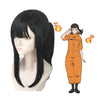 Anime Fire Force Maki Oze Long Black Cosplay Wigs - Cosplay Clans