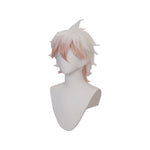 Anime Danganronpa 2: Goodbye Despair Nagito Komaeda White Fade Pink Cosplay Wigs - Cosplay Clans