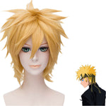 Naruto Uzumaki Naruto Short Gold Cosplay Wigs - Cosplay Clans