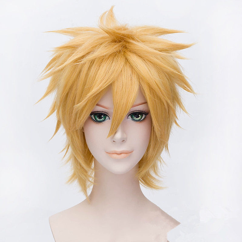 Naruto Uzumaki Naruto Short Gold Cosplay Wigs - Cosplay Clans