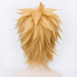 Naruto Uzumaki Naruto Short Gold Cosplay Wigs - Cosplay Clans