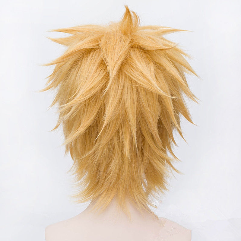 Naruto Uzumaki Naruto Short Gold Cosplay Wigs - Cosplay Clans