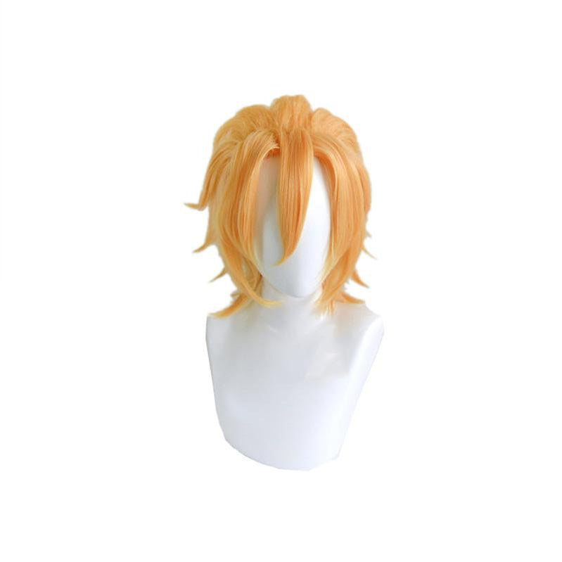 Anime JoJo's Bizarre Adventure Golden Wind Pannacotta Fugo Short Blond Cosplay Wigs - Cosplay Clans
