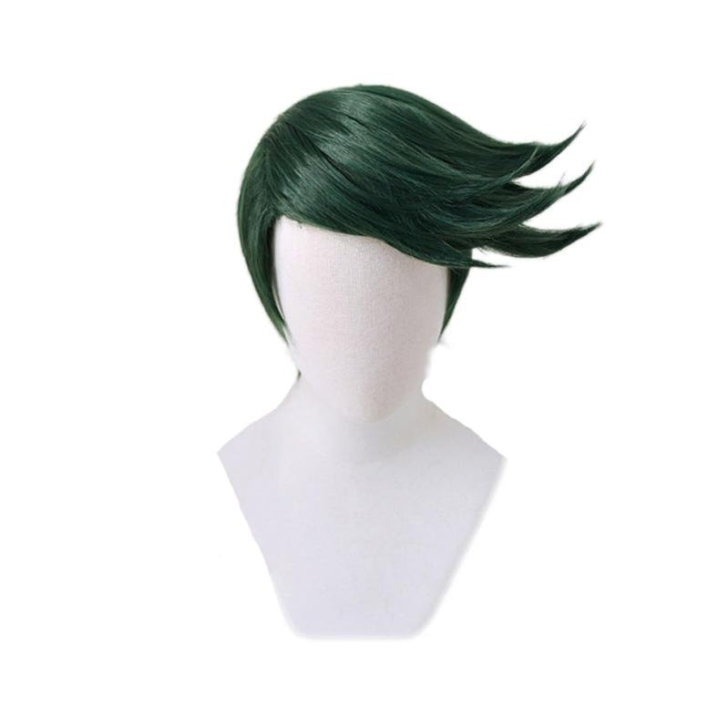 Anime JoJo's Bizarre Adventure Diamond is Unbreakable Rohan Kishibe Short Green Cosplay Wigs - Cosplay Clans