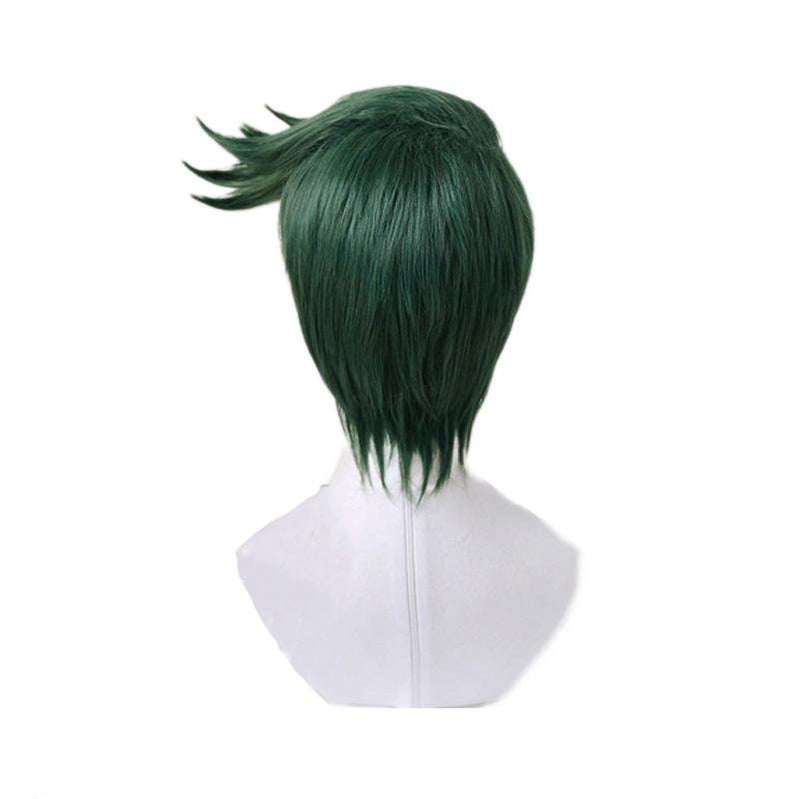 Anime JoJo's Bizarre Adventure Diamond is Unbreakable Rohan Kishibe Short Green Cosplay Wigs - Cosplay Clans