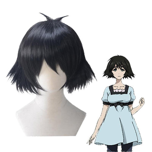 Anime Steins;Gate Shiina Mayuri Short Black Cosplay Wigs - Cosplay Clans