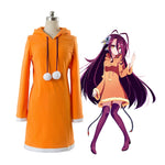 Anime No Game No Life Shuvi Doura Orange Dress Cosplay Costume - Cosplay Clans