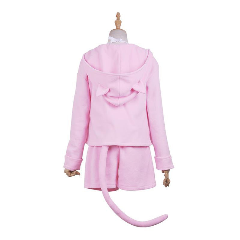 Anime Re:Zero Starting Life in Another World Rem and Ram Cat Pajamas Cosplay Costume - Cosplay Clans