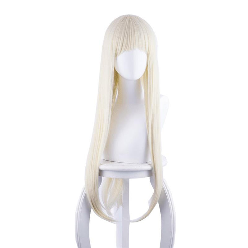 Anime Kakegurui Yomoduki Runa Long Straight Cream White Cosplay Wigs - Cosplay Clans