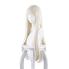 Anime Kakegurui Yomoduki Runa Long Straight Cream White Cosplay Wigs - Cosplay Clans