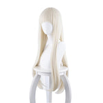 Anime Kakegurui Yomoduki Runa Long Straight Cream White Cosplay Wigs - Cosplay Clans