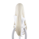 Anime Kakegurui Yomoduki Runa Long Straight Cream White Cosplay Wigs - Cosplay Clans