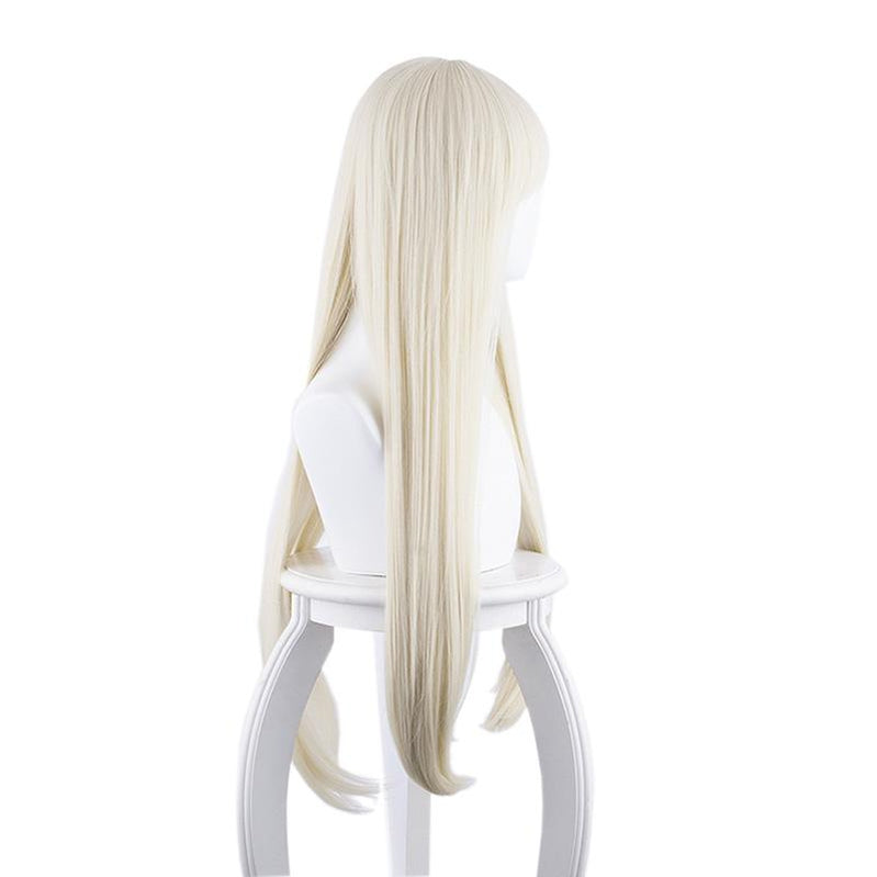 Anime Kakegurui Yomoduki Runa Long Straight Cream White Cosplay Wigs - Cosplay Clans