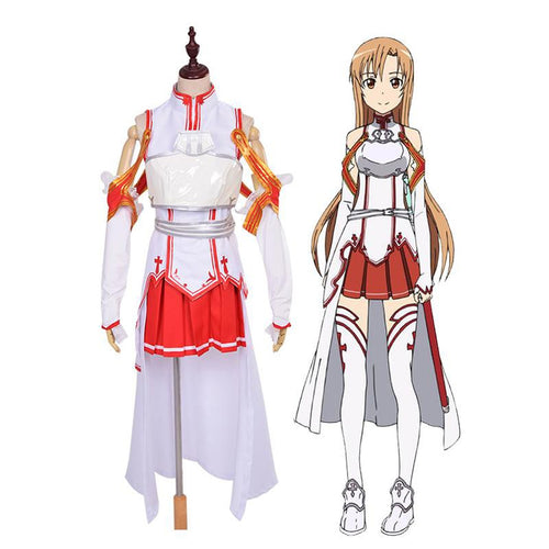 Anime SAO Sword Art Online Yuuki Asuna Cosplay Costume - Cosplay Clans