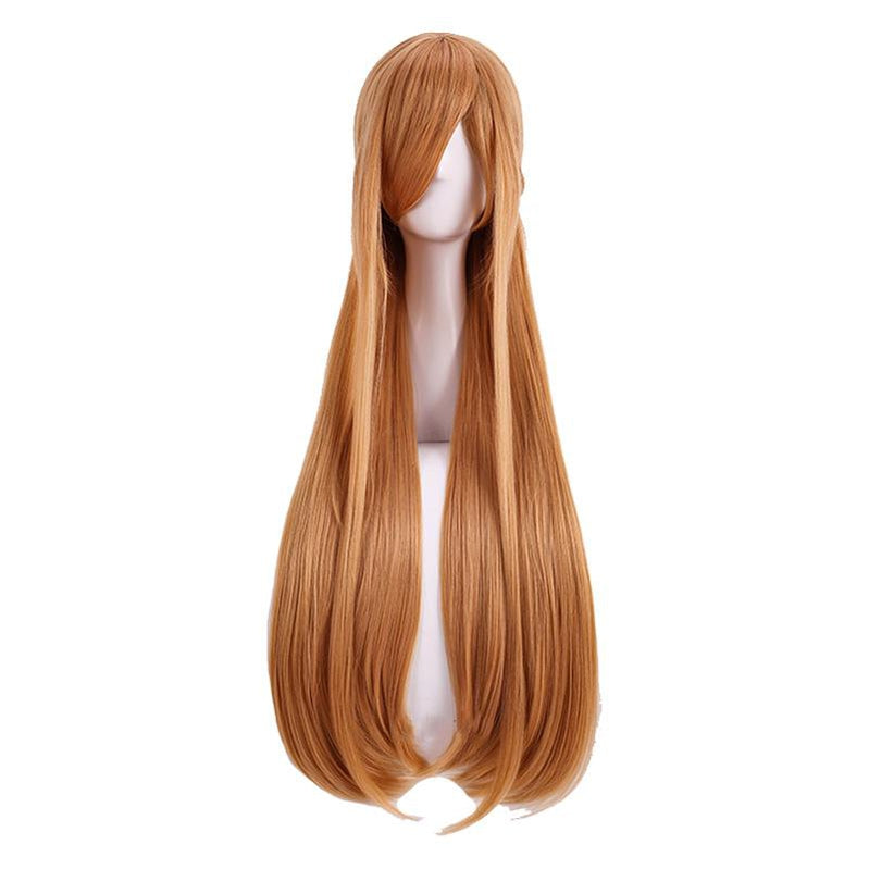 Anime Sword Art Online Yuuki Asuna Long Brown Cosplay Wigs - Cosplay Clans