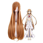 Anime Sword Art Online Yuuki Asuna Long Brown Cosplay Wigs - Cosplay Clans