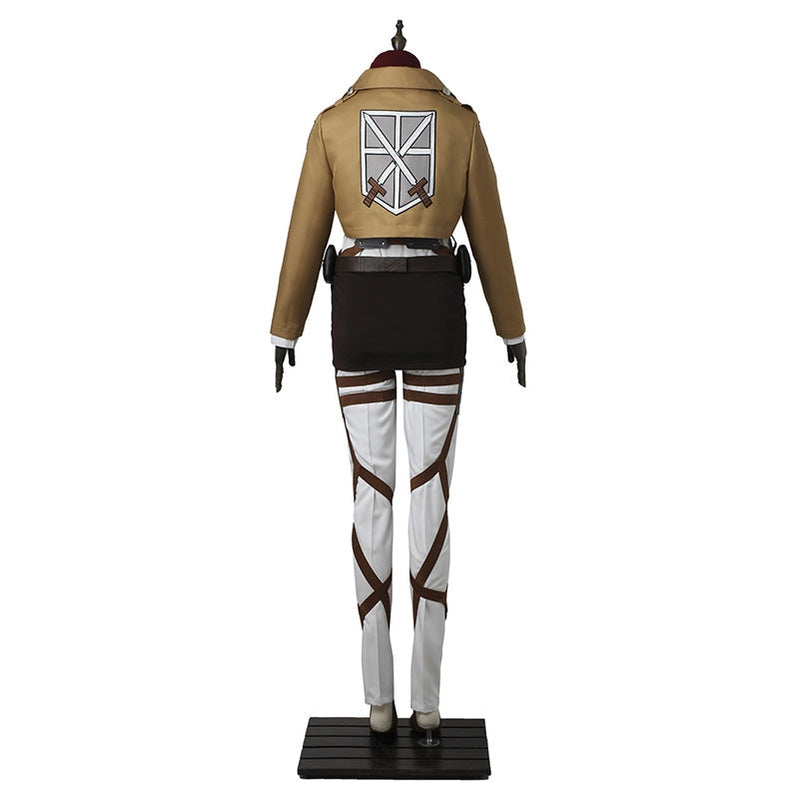 Anime Attack on Titan Mikasa Ackerman Ttraining Corps Uniform Set Cosplay Costume - Cosplay Clans