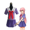 Anime Future Diary Yuno Gasai School Uniform Cosplay Costume - Cosplay Clans