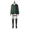 Anime Attack on Titan Levi Ackerman Survey Corps Uniform Set Cosplay Costume - Cosplay Clans