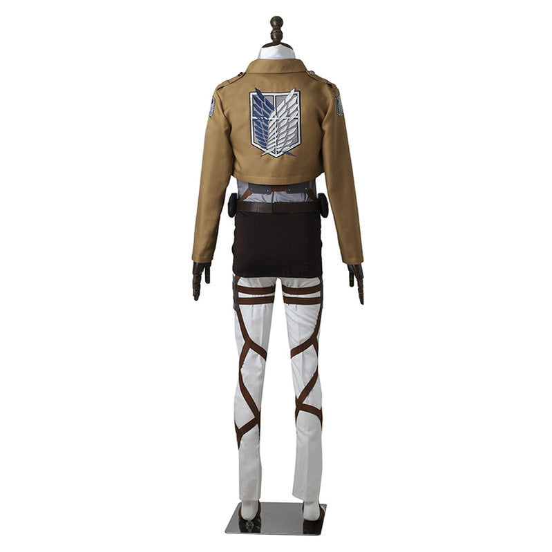 Anime Attack on Titan Levi Ackerman Survey Corps Uniform Set Cosplay Costume - Cosplay Clans