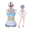 Anime Re:Zero Starting Life in Another World Rem Swimsuit Cosplay Costume - Cosplay Clans