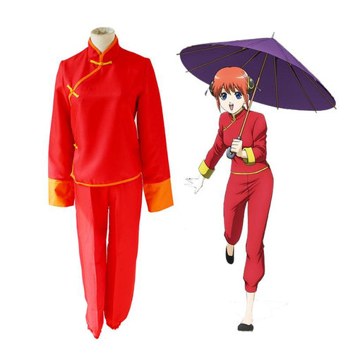 Anime Gintama Kagura Tang Suit Cosplay Costume - Cosplay Clans